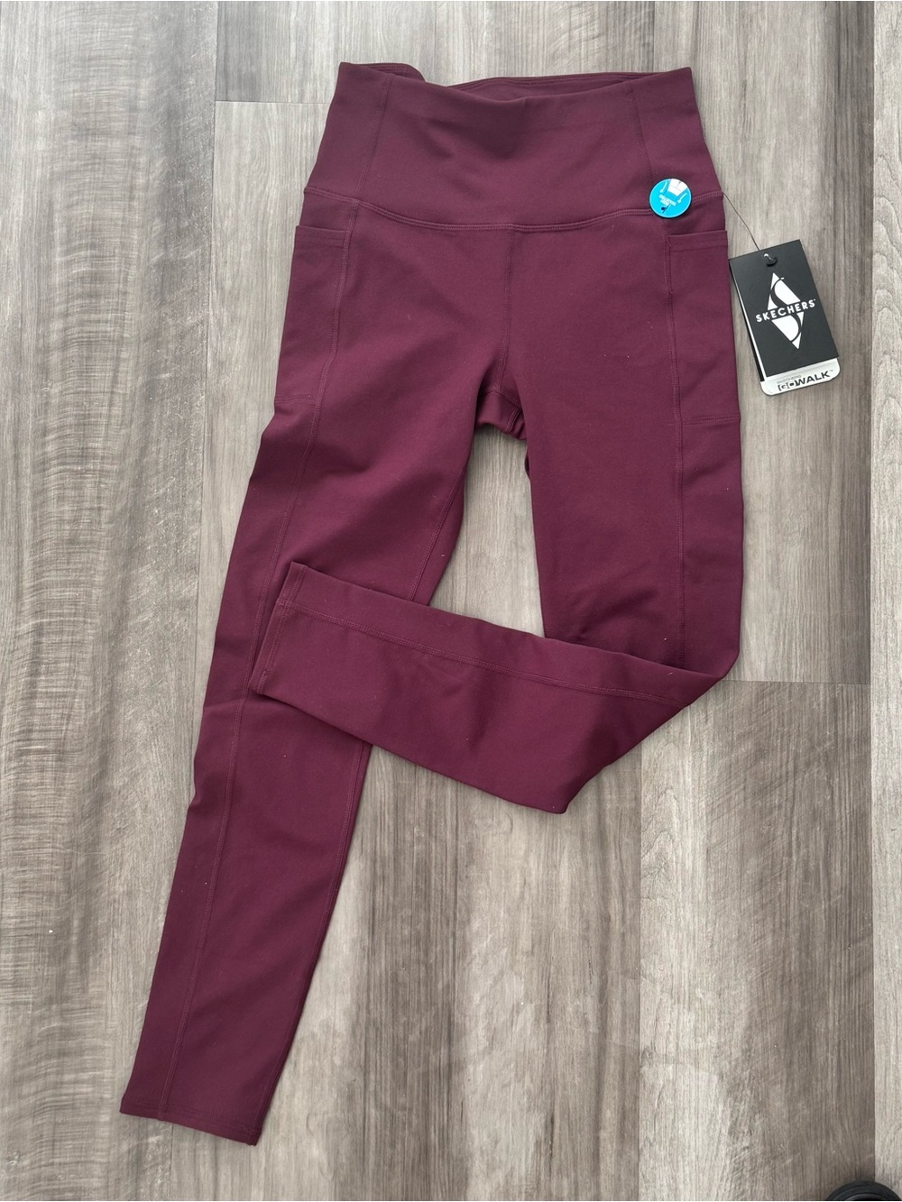 Skechers Girls' Burgundy High-Waist Active Leggings